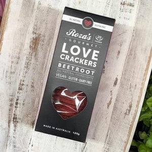 Roza's Love Beetroot Crackers (Vegan, GF, DF) - Rosalie Gourmet Market