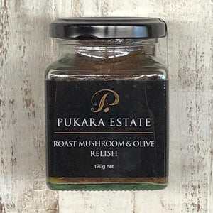 Pukara Estate Roast Mushroom & Olive Relish 170g - Rosalie Gourmet Market