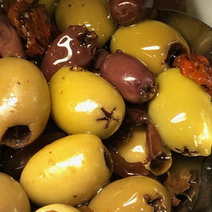 Baked Spanish Mixed Olives (unpitted in oil) - Rosalie Gourmet Market