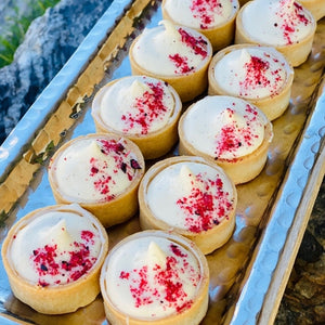 Sweet Mini Tart - White Chocolate Cheesecake with Raspberry - Rosalie Gourmet Market