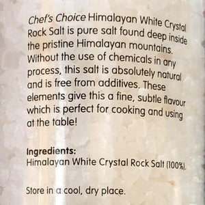 Salt - Himalayan White Crystal Rock Salt 200g - Chef's Choice - Rosalie Gourmet Market