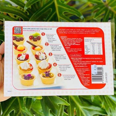 Package Pastries Shell Sweet Pastry Shells (pack of 12 x 45mm) - Lincoln Bakery– Rosalie ...