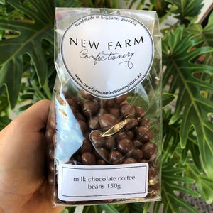 New Farm Confectionery - Milk Chocolate Coffee Beans 150g - Rosalie Gourmet Market