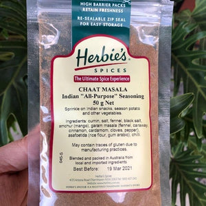 Herbies - Chaat Masala (Indian All-Purpose Seasoning) 50g - Rosalie Gourmet Market