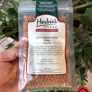 Herbies - Fenugreek Seed (Whole) 70g - Rosalie Gourmet Market