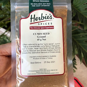 Herbies - Cumin Seed (Ground) 45g - Rosalie Gourmet Market