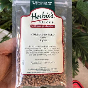 Herbies - Coriander Seed (Whole) 25g - Rosalie Gourmet Market