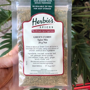 Herbies - Curry Green (Spice Mix) 20g - Rosalie Gourmet Market