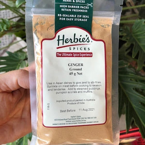 Herbies - Ginger (Ground) 45g - Rosalie Gourmet Market