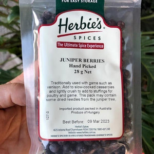 Herbies - Juniper Berries (Hand Picked) 28g - Rosalie Gourmet Market