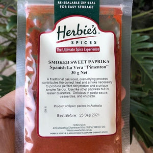 Herbies - Paprika Smoked Sweet (Spanish La Vera Pimenton) 30g - Rosalie Gourmet Market