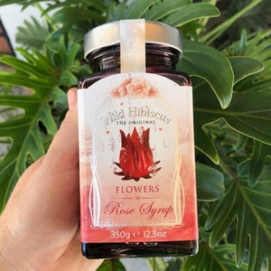 Wild Hibiscus - Flowers in Rose Syrup 350g - Rosalie Gourmet Market