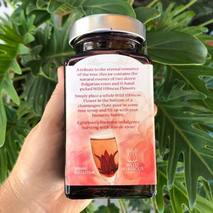 Wild Hibiscus - Flowers in Rose Syrup 350g - Rosalie Gourmet Market