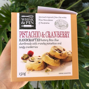 Whisk & Pin - Pistachio & Cranberry Bite Size Cookies 150g - Rosalie Gourmet Market