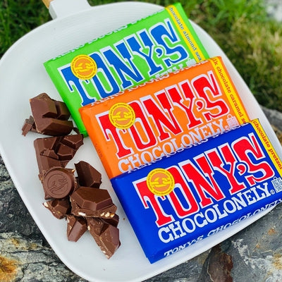 Tony's Chocolonely Bars - Dark Chocolate Pretzel Toffee 180g | Rosalie ...