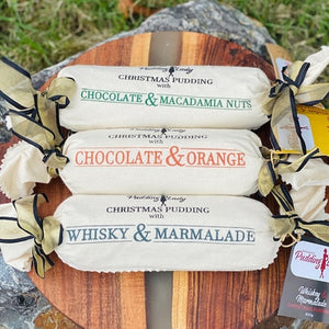 Choc Macadamia Pudding Log 800g - Newcastle Pudding Lady - Rosalie Gourmet Market