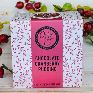 Chocolate Cranberry Pudding 80g - Ogilvie & Co - Rosalie Gourmet Market