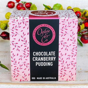 Chocolate Cranberry Pudding 80g - Ogilvie & Co - Rosalie Gourmet Market