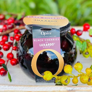 Opies Black Cherries with Luxardo Kirsch - Rosalie Gourmet Market