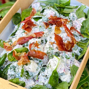 Christmas Potato Salad - Prosciutto & Herbs (GF) - Rosalie Gourmet Market